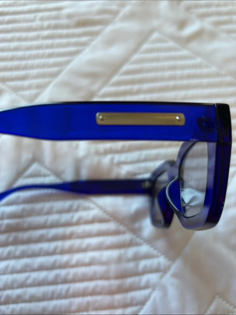 Bold Cobalt Blue women’s Rectangular Sunglasses